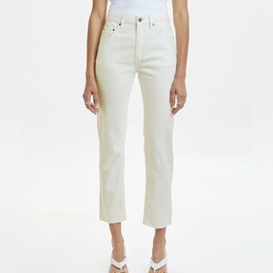 NWT Ksubi Nine 0 High Rise Slim Straight Leg Ankle Crop Jeans